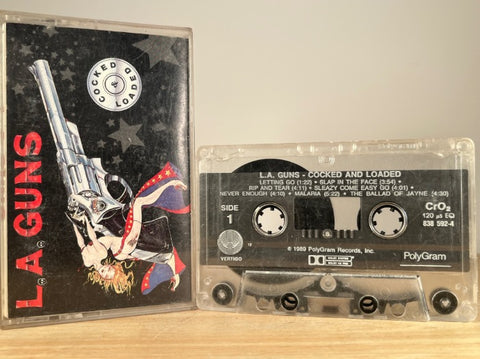 L.A. GUNS – Cocked & Loaded – CASSETTE TAPE
