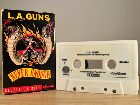 L.A. GUNS – Never Enough [cassingle] – CASSETTE TAPE