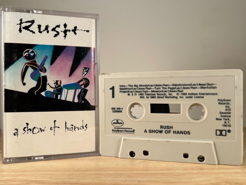 RUSH — A Show Of Hands — CASSETTE TAPE