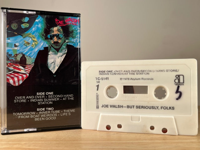 JOE WALSH — But Seriously, Folks... — CASSETTE TAPE