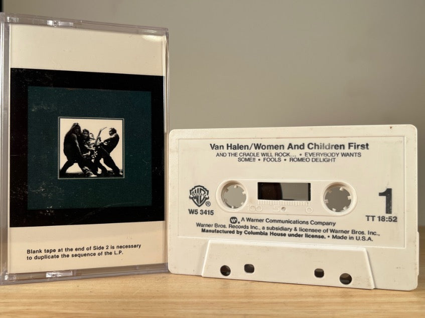 VAN HALEN - woman and children first - CASSETTE TAPE