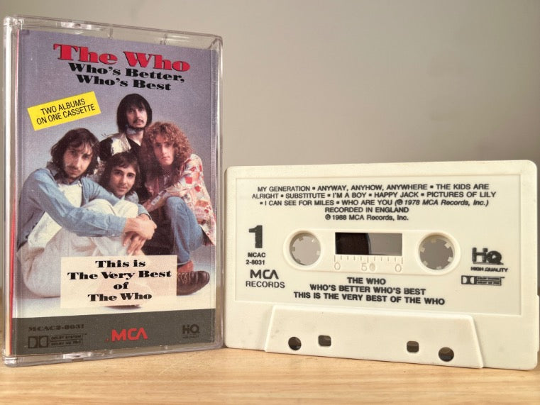 THE WHO - who’s better who’s best - CASSETTE TAPE