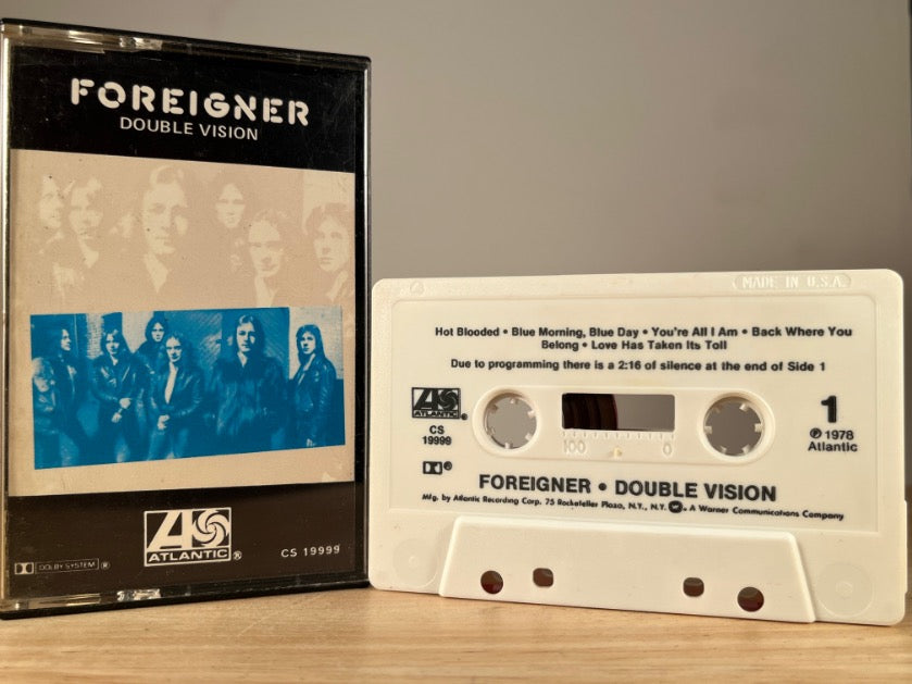 FOREIGNER - Double Vision - CASSETTE TAPE