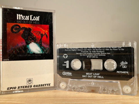 MEAT LOAF - Bat Out of Hell - CASSETTE TAPE (clear shell)-2