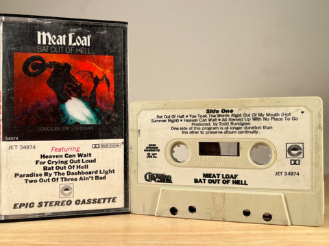MEAT LOAF - Bat our of hell - CASSETTE TAPE (paper label)