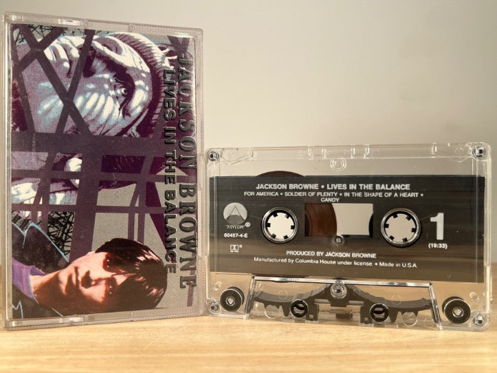 JACKSON BROWNE - Lives in the Balance - CASSETTE TAPE