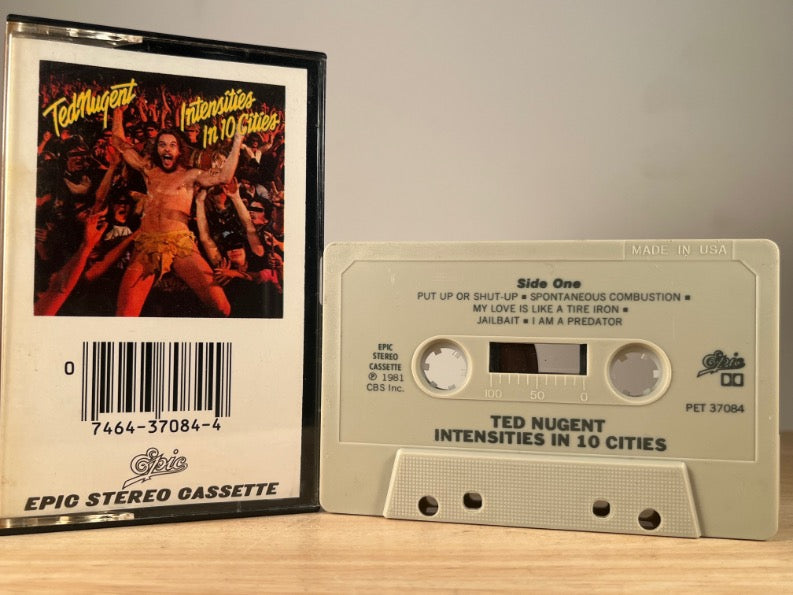 TED NUGENT — Intensities In 10 Cities — CASSETTE TAPE