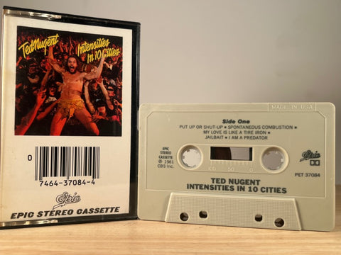 TED NUGENT — Intensities In 10 Cities — CASSETTE TAPE