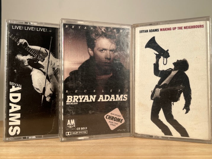BRYAN ADAMS - 3 CASSETTE TAPES