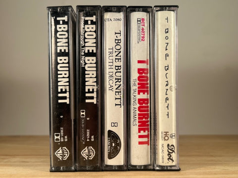 T-BONE BURNETT - 5 CASSETTE TAPES