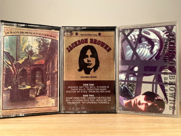 JACKSON BROWNE - 3 CASSETTE TAPES