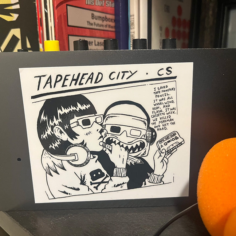 FREE Goo "Tales of the Tape Monster" sticker