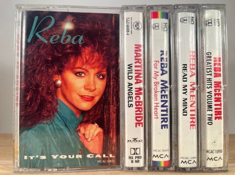 REBA McENTIRE [4x tapes] CASSETTE TAPES