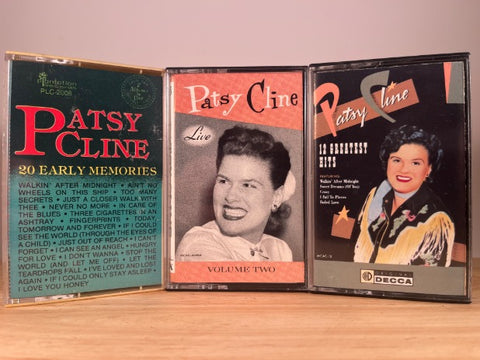 PATSY CLINE [3x tapes] CASSETTE TAPES
