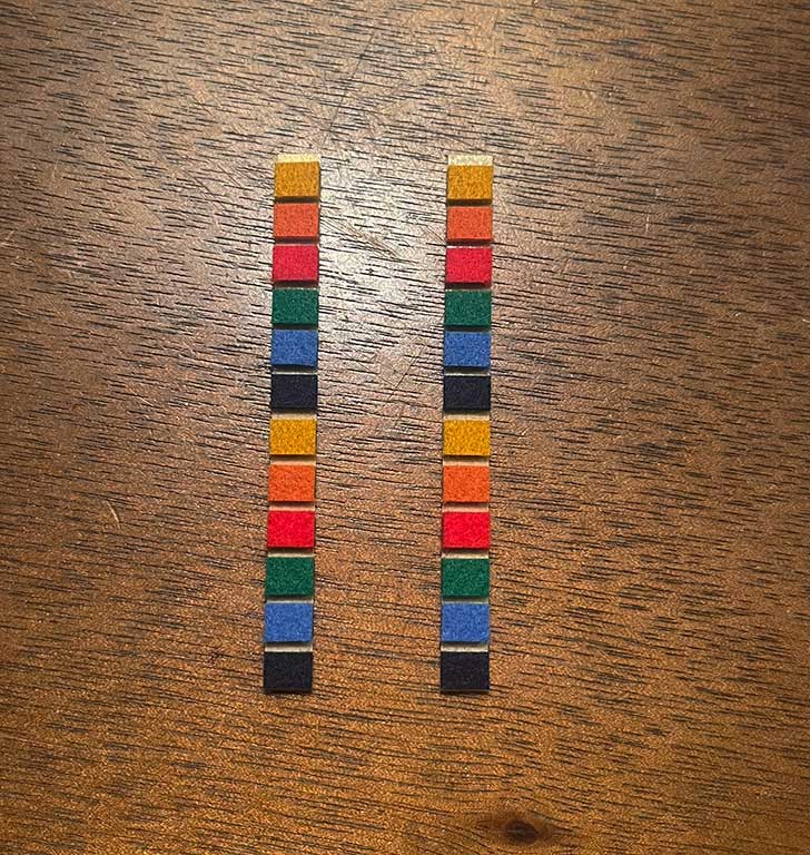 24 Pack MULTI-COLOR Pre-cut Cassette Tape Felt Pressure Pads w/adhesive