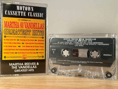 MARTHA AND THE VANDELLAS - greatest hits - CASSETTE TAPE