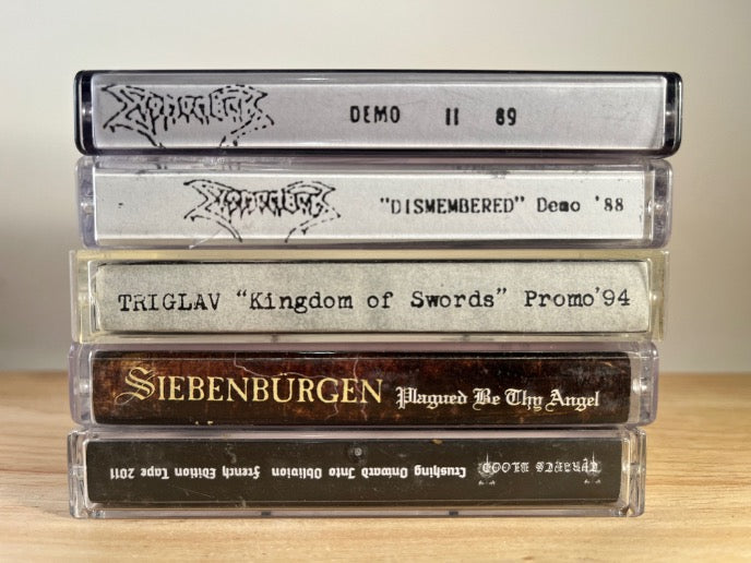 DEATH METAL 5x CASSETTE LOT #3