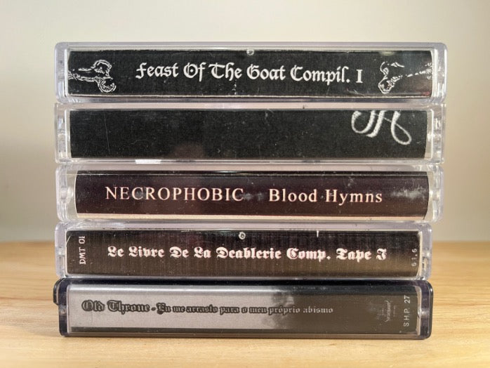 DEATH METAL 5x CASSETTE LOT #15