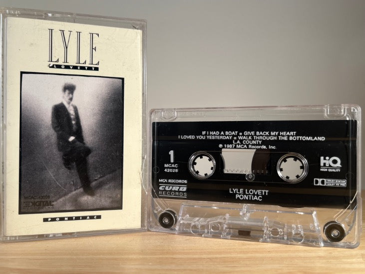 LYLE LOVETT - pontiac - CASSETTE TAPE