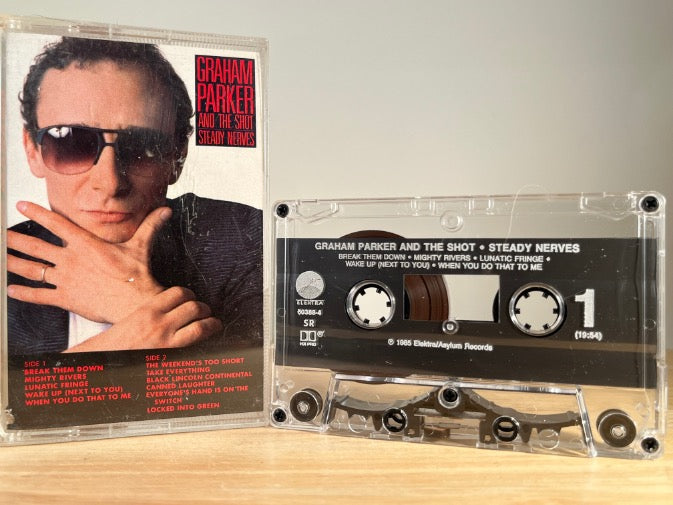 GRAHAM PARKER AND THE SHOT - steady nerves - CASSETTE TAPE