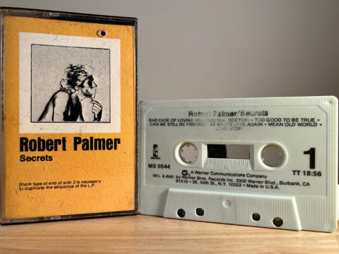 ROBERT PALMER - secrets - CASSETTE TAPE [faded text]
