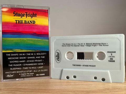 THE BAND - stage fright - CASSETTE TAPE