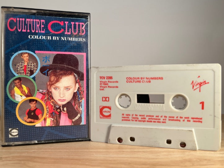 CULTURE CLUB - colour by numbers - CASSETTE TAPE
