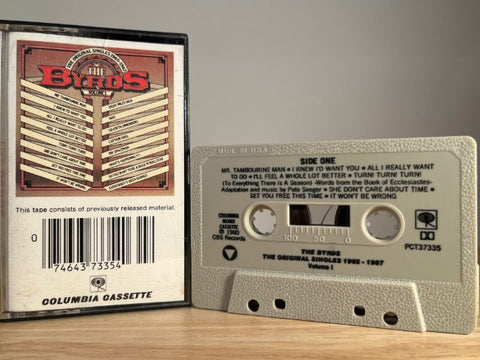 THE BYRDS - the original singles - CASSETTE TAPE