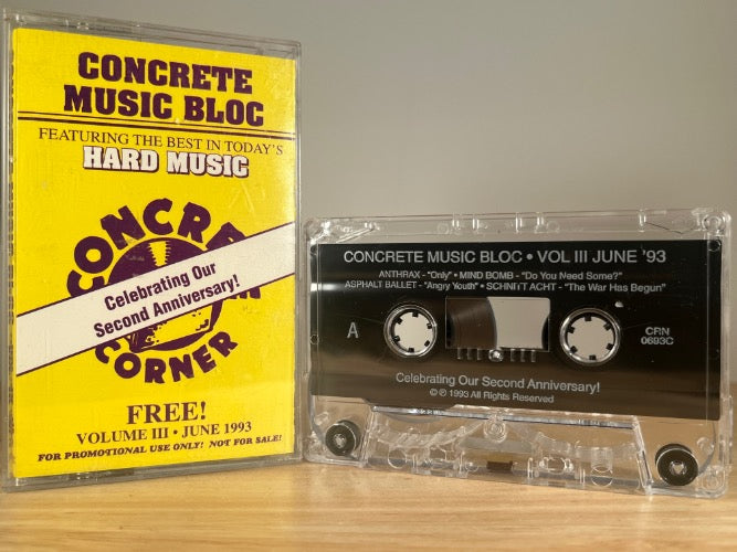 CONCRETE MUSIC BLOC [JUNE ’93] - CASSETTE TAPE