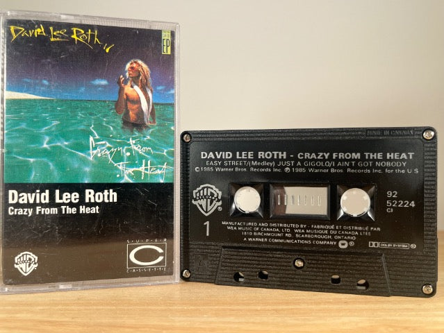 DAVID LEE ROTH - crazy from the heat - CASSETTE TAPE