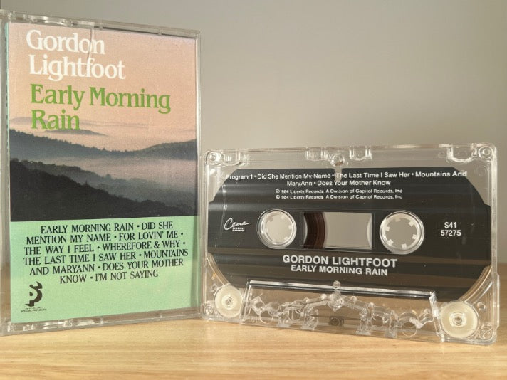 GORDON LIGHTFOOT - early morning rain - CASSETTE TAPE