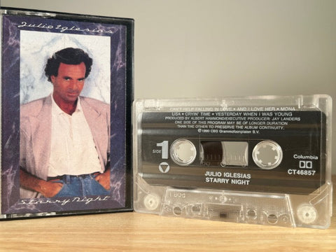 JULIO IGLESIAS - starry night - CASSETTE TAPE