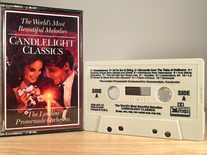 THE WORLDS MOST BEAUTIFUL MELODIES - candlelight classics - CASSETTE TAPE