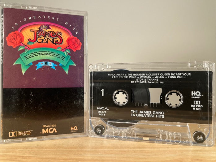 THE JAMES GANG - 16 greatest hits - CASSETTE TAPE