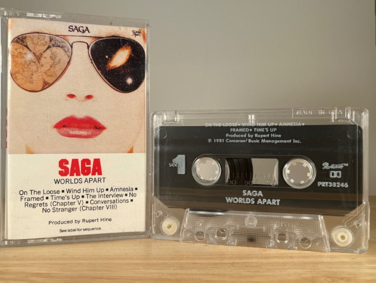 SAGA - worlds apart - CASSETTE TAPE