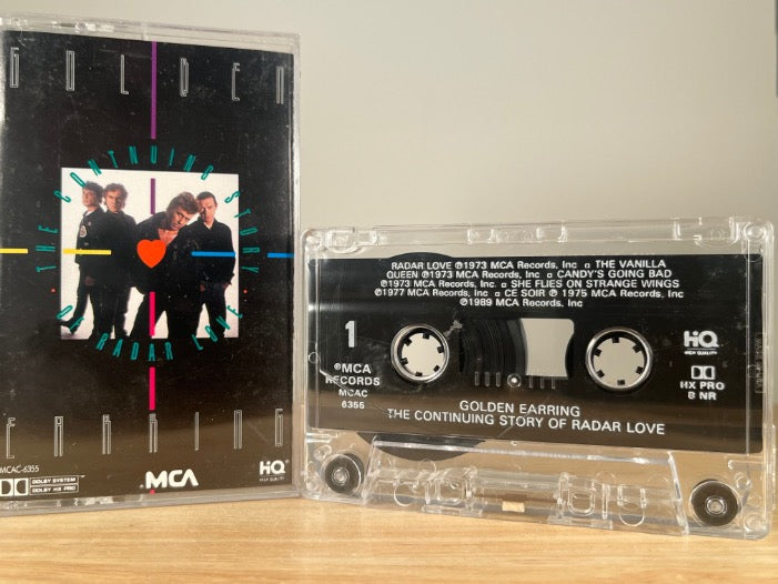 GOLDEN EARRING - the continuing story of radar love - CASSETTE TAPE