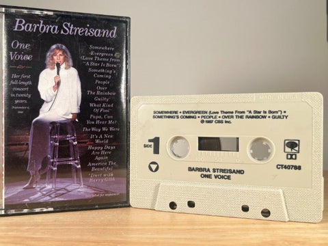 BARBARA STREISAND - one voice - CASSETTE TAPE