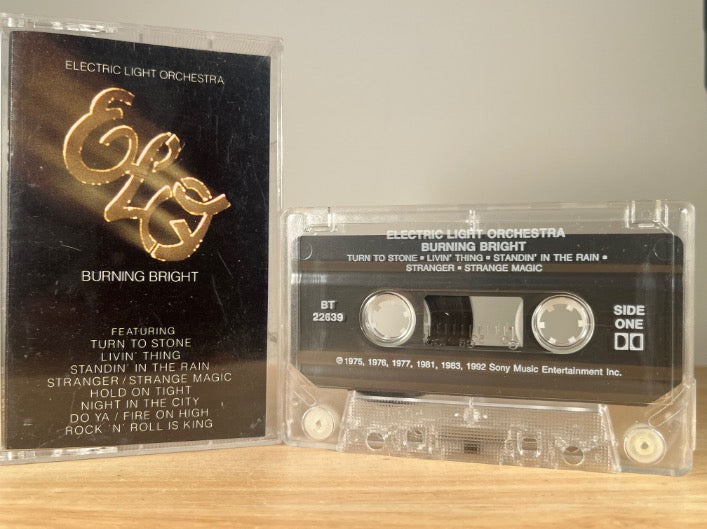 ELO - burning bright - CASSETTE TAPE