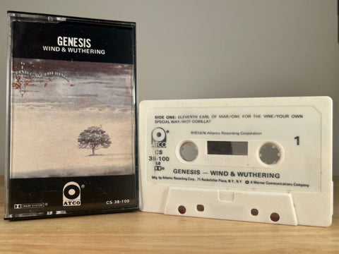 GENESIS - wind & wuthering - CASSETTE TAPE