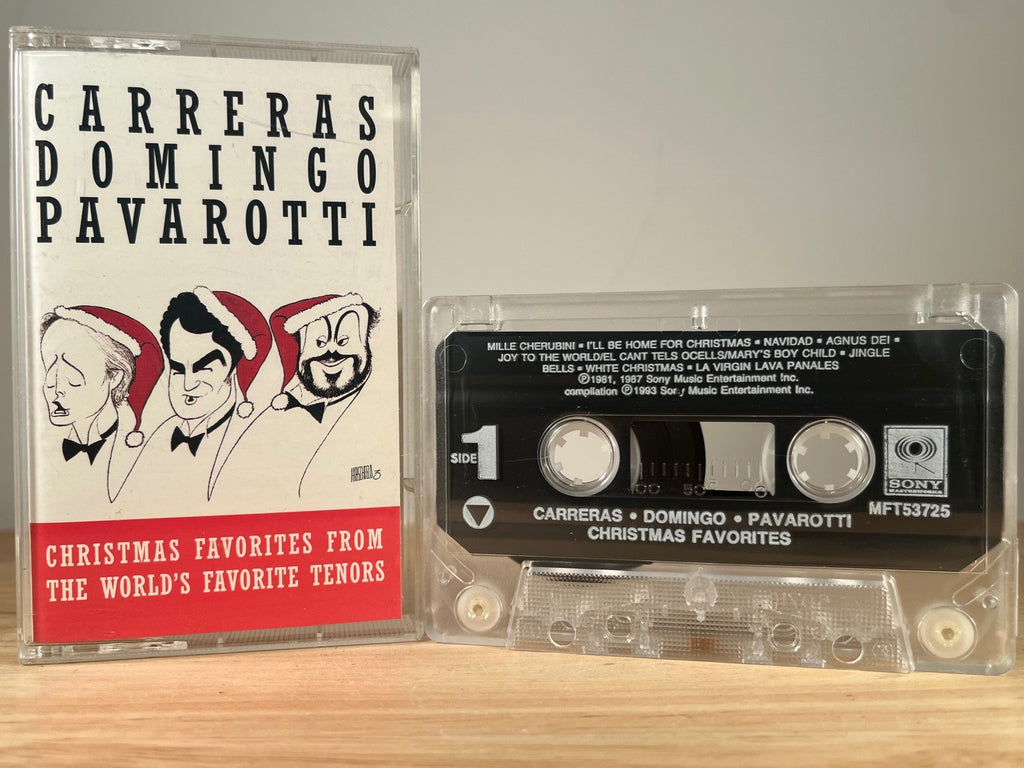 CARRERAS / DOMINGO / PAVAROTTI - Christmas favorites - CASSETTE TAPE