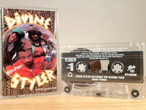 Divine Styler Featuring The Scheme Team - Word Power - CASSETTE TAPE