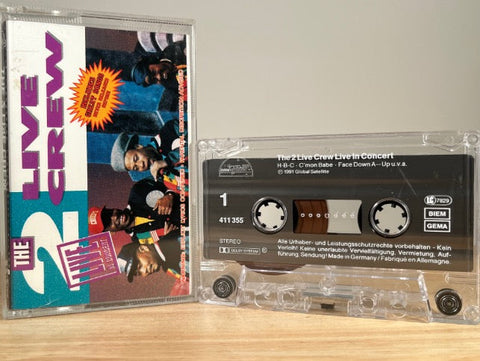 THE 2 LIVE CREW - live in concert - CASSETTE TAPE