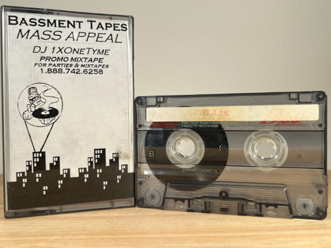 DJ 1XONETYME : BASEMENT TAPES MASS APPEAL - promo mixtape - CASSETTE TAPE