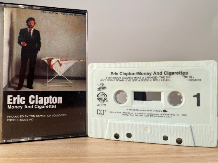 ERIC CLAPTON - money and cigarettes - CASSETTE TAPE