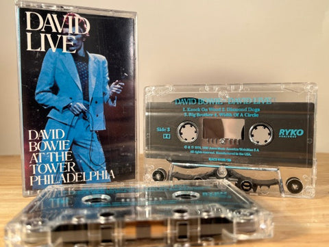 DAVID BOWIE - David at the tower Philadelphia [double album] CASSETTE TAPE