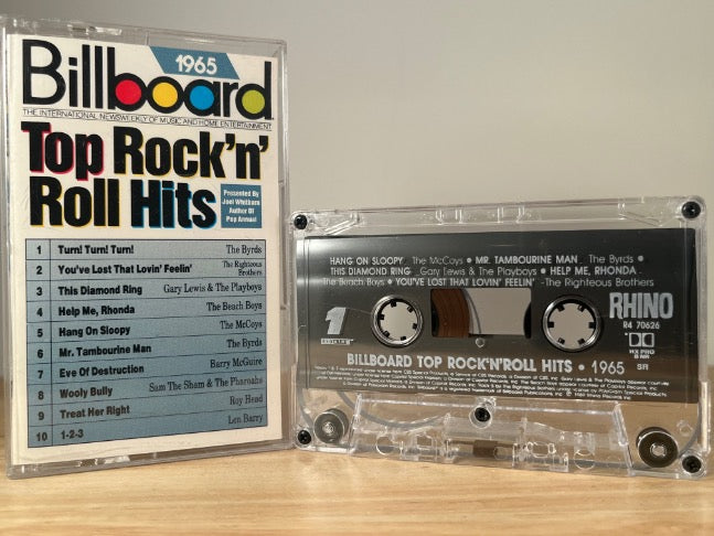 BILLBOARD TOP ROCKIN’ HITS 1965 - various artists - CASSETTE TAPE