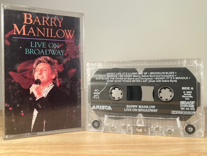 BARRY MANILOW - live on broadway - CASSETTE TAPE