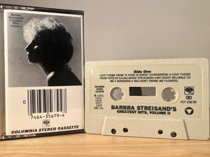 BARBRA STREISAND - greatest hits, Volume 2 - CASSETTE TAPE