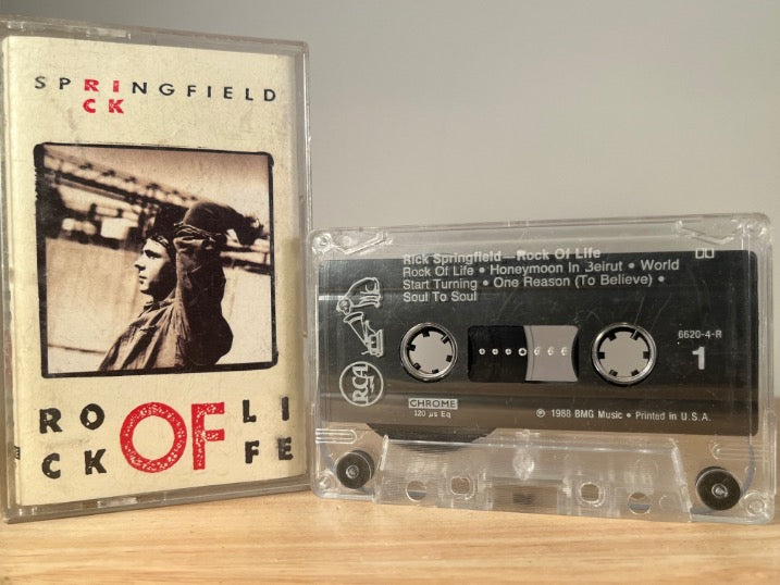 RICK SPRINGFIELD - rock of life - CASSETTE TAPE