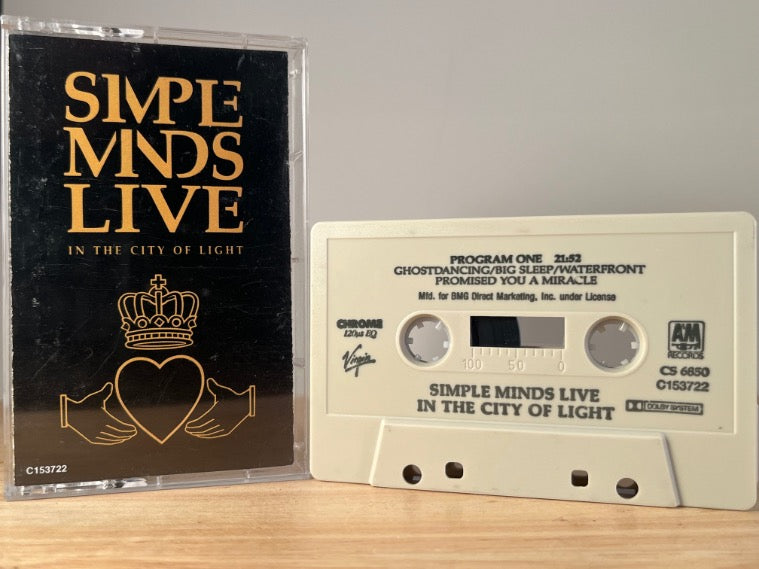 SIMPLE MINDS - live in the city of light - CASSETTE TAPE